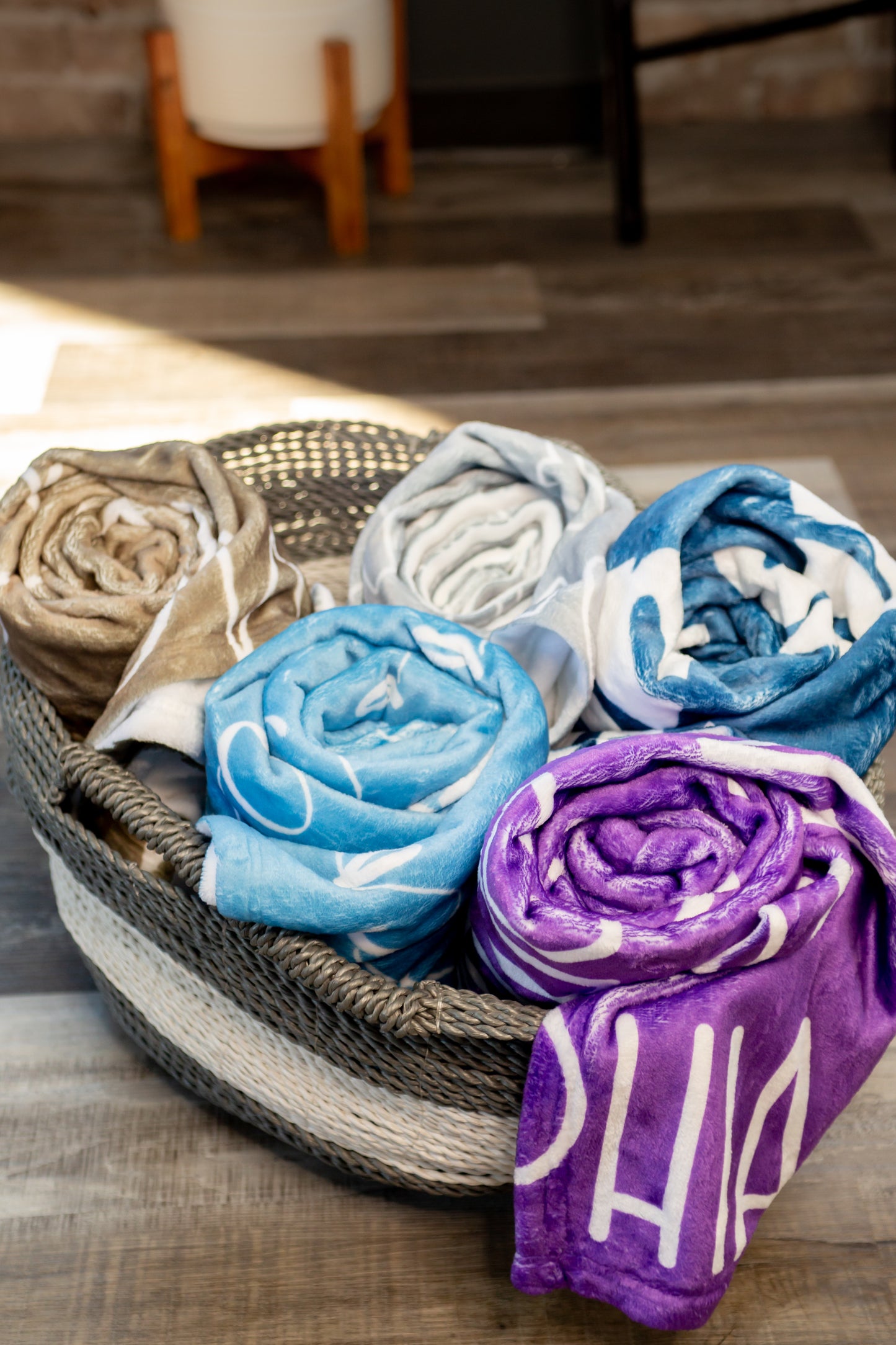 Repeating Name Blanket / Soft Minky Blanket Personalized with Name