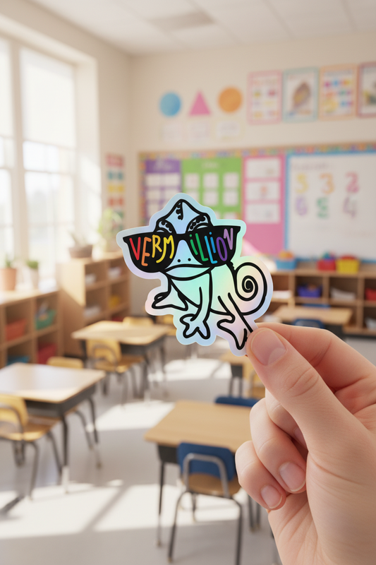 VES Shades Holographic Water Bottle Sticker
