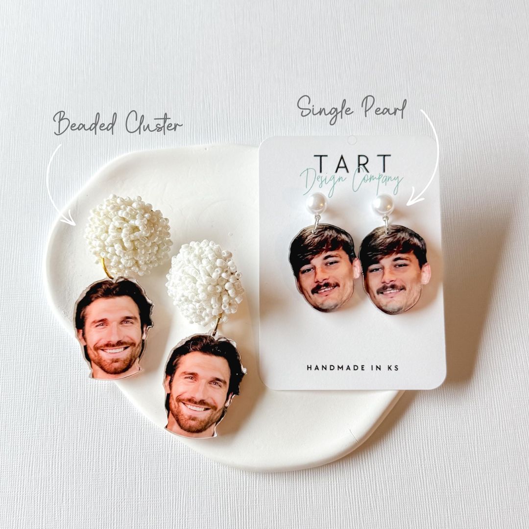 Fiancé Photo Earrings