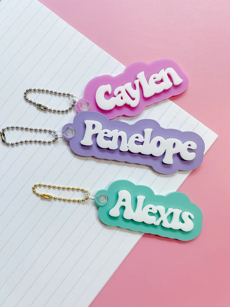 Cutout Personalized Bag Tag