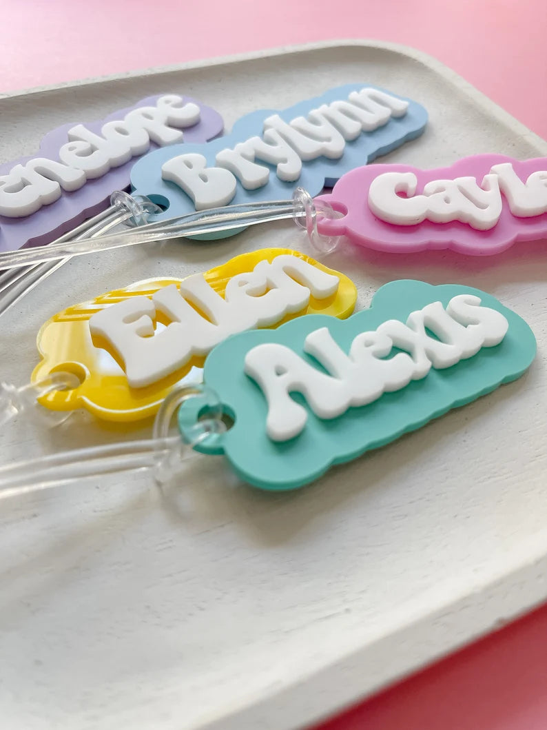 Cutout Personalized Bag Tag