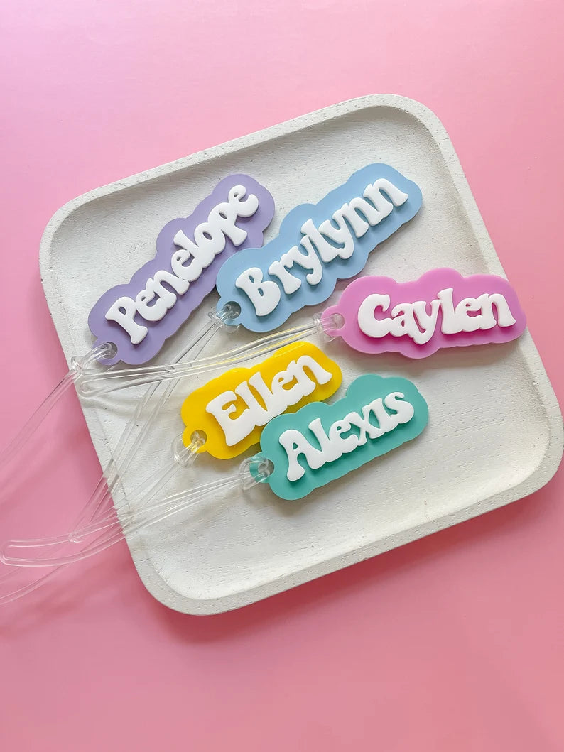 Cutout Personalized Bag Tag