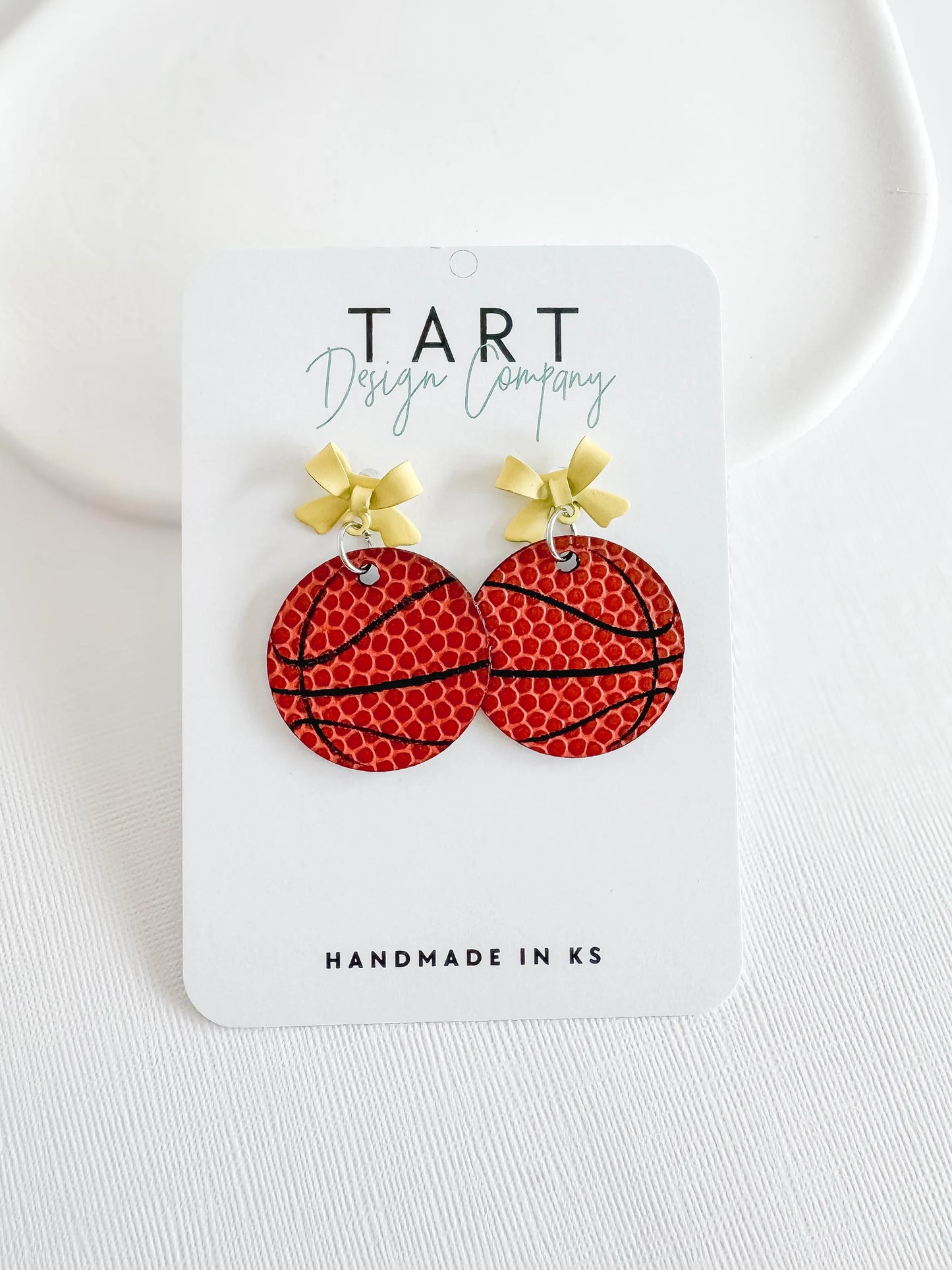 Basketball Dangles with Bow