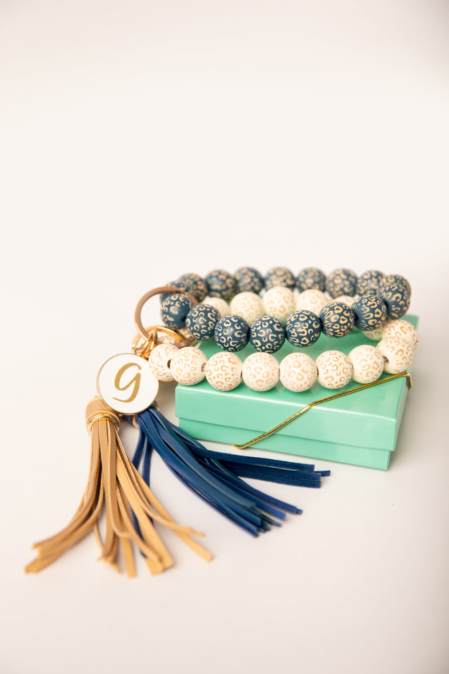 Leopard Beaded Keychain (AMS)