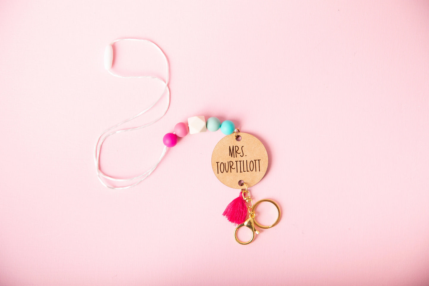 Colorful Confetti Lanyard  for Teachers
