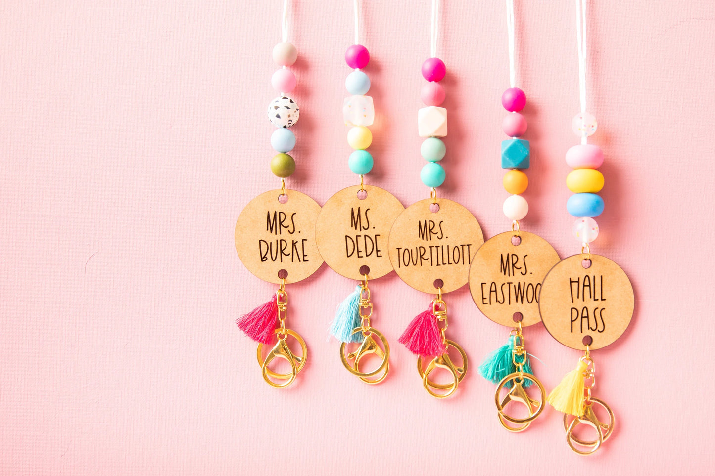 Colorful Confetti Lanyard  for Teachers