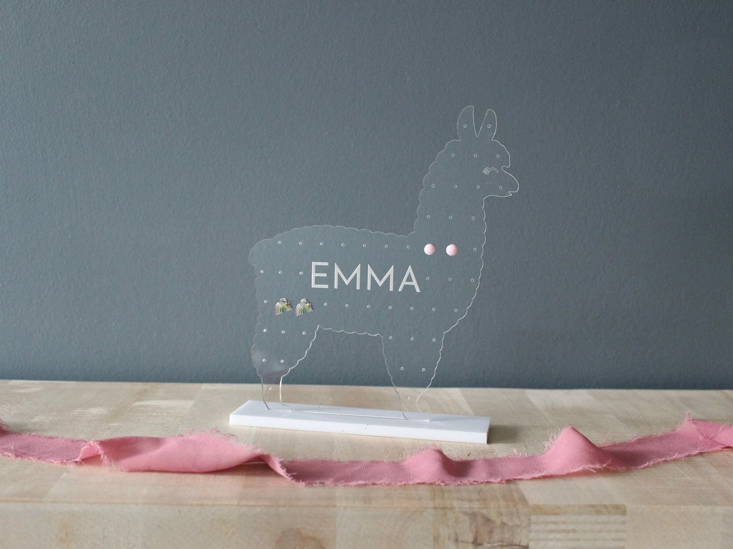 Standing Llama Jewelry Stand