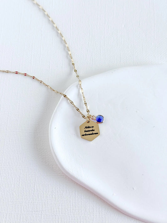 Nolite te bastardes carborundorum Engraved Necklace
